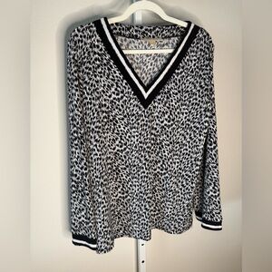 Michael Kors Monochrome Patterned Top